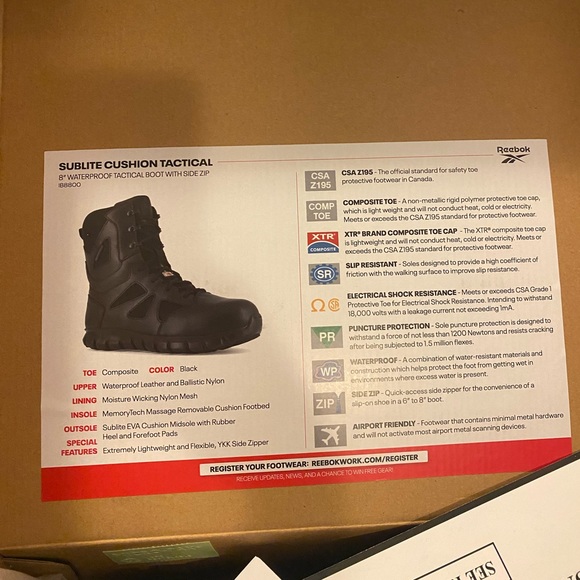 Reebok Sublite Cushion Tactical Boots - Picture 3 of 3